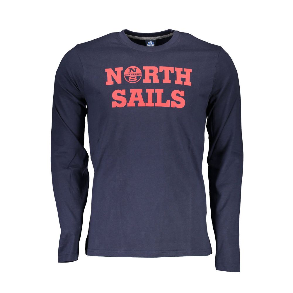 Blu Cotton Men T-Shirt