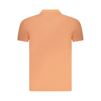 Pink Cotton Men Polo Shirt