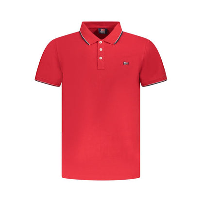 Red Cotton Polo Shirt