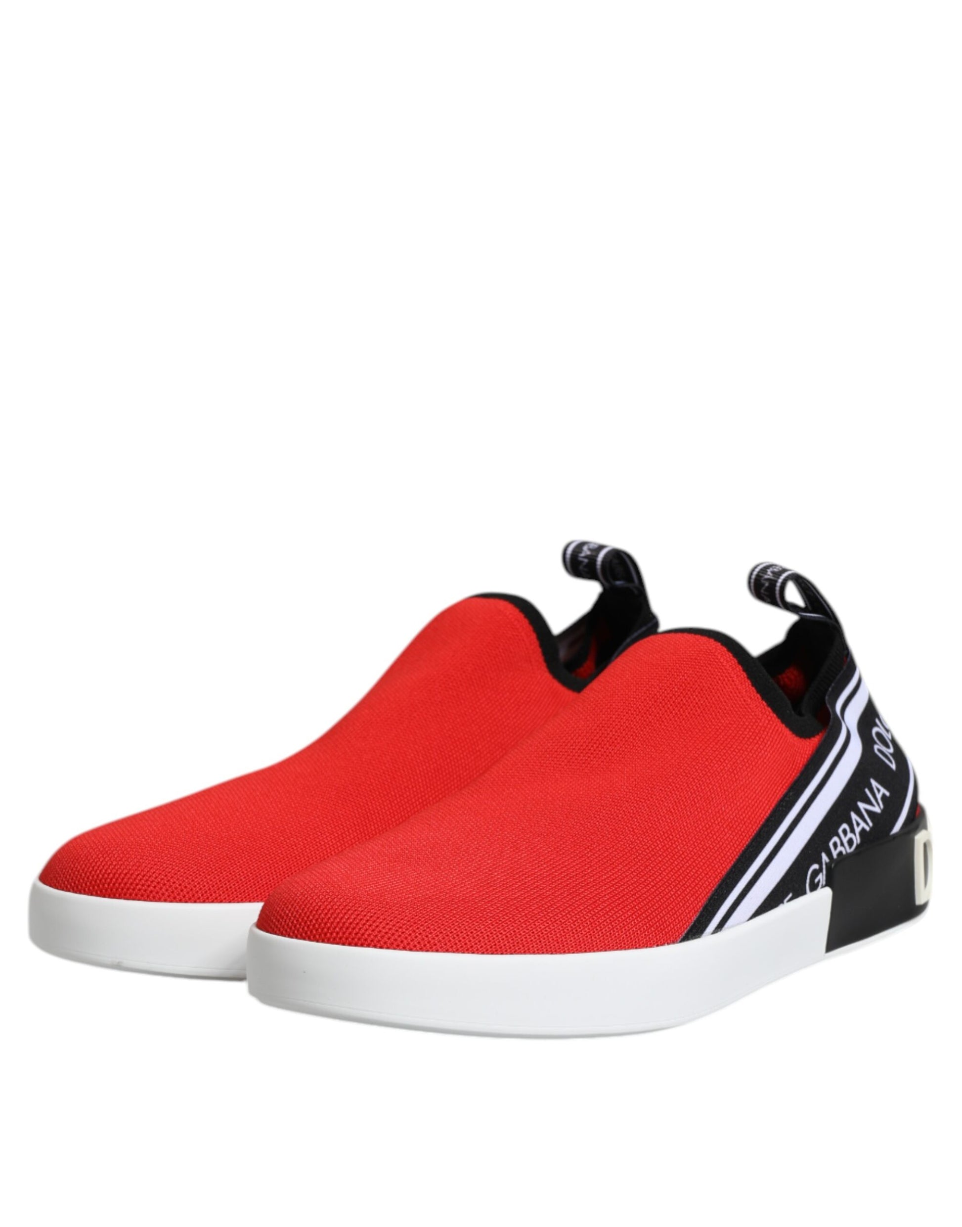 Red Logo Low Top Slip On Men Sneakers Shoes