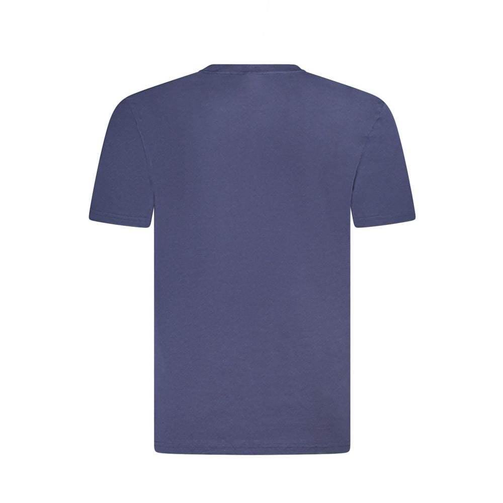 Blue Cotton Men's T-Shirt