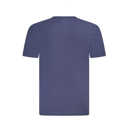 Blue Cotton Men's T-Shirt