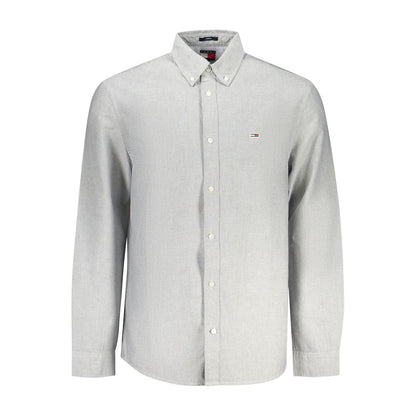 Gray Cotton Men Shirt