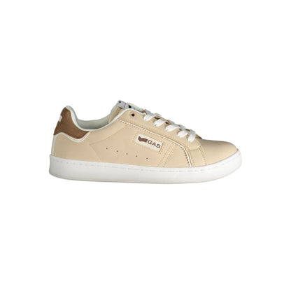 Beige Polyester Women Sneaker