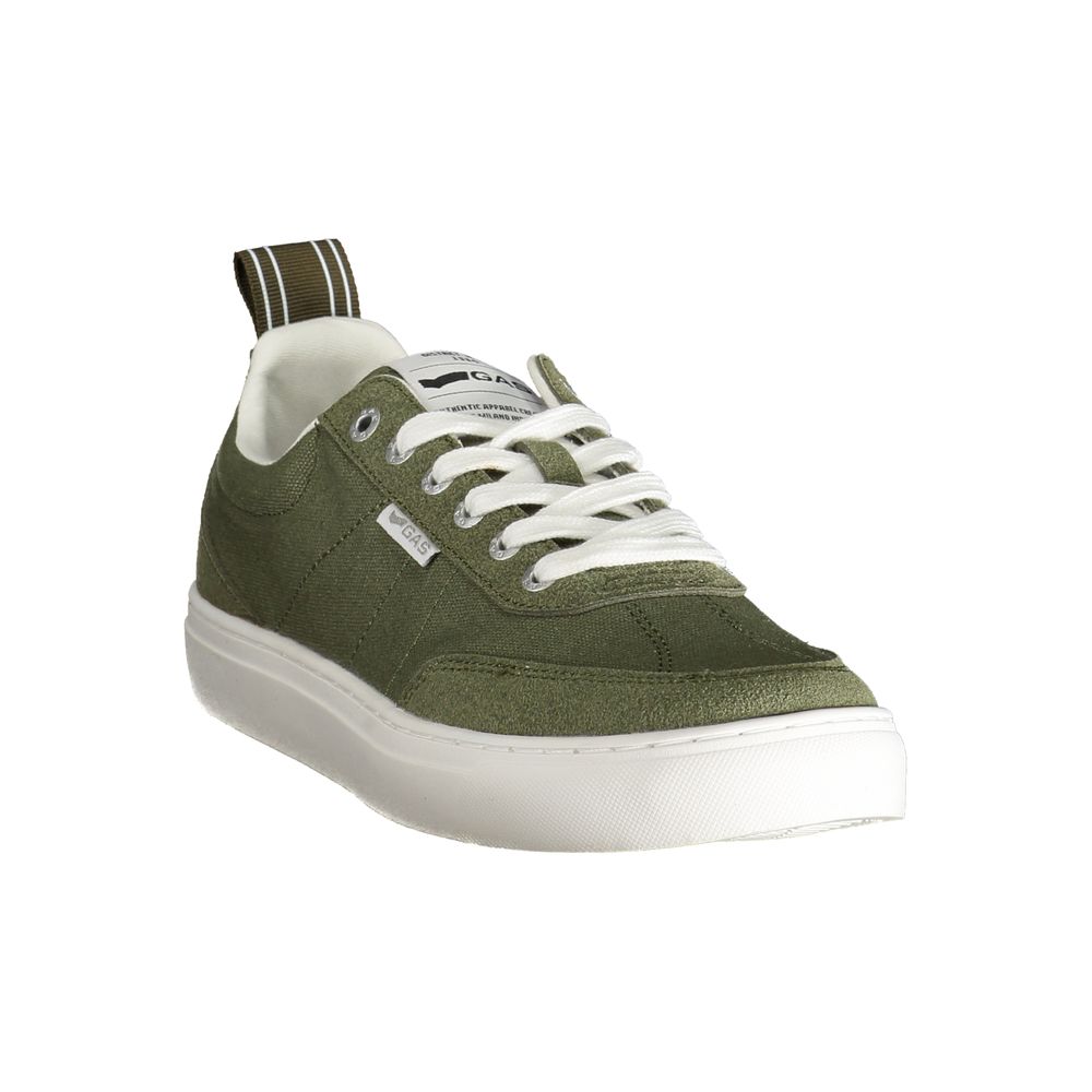 Green Polyester Mens Sneaker