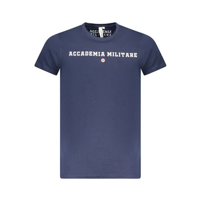 Blu Cotton Men T-Shirt