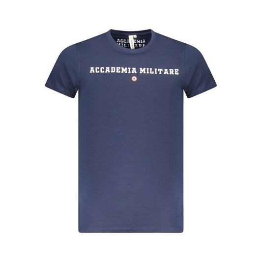 Blu Cotton Men T-Shirt