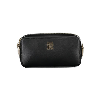 Black Polyurethane Women Handbag