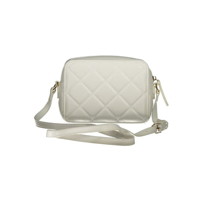 Bianco Polyurethane Women Shoulder Bag