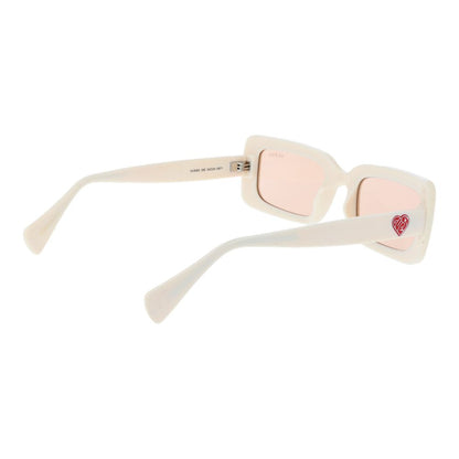 Beige Plastic Sunglasses