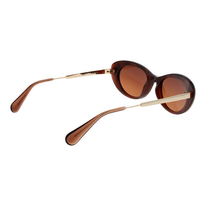 Brown Stainless Steel Sunglasses