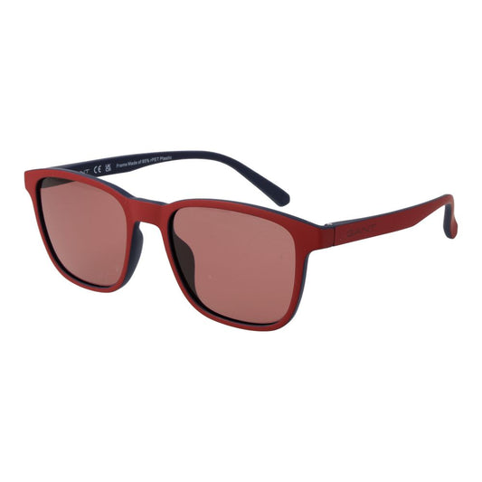 Red Stainless Steel Sunglasses