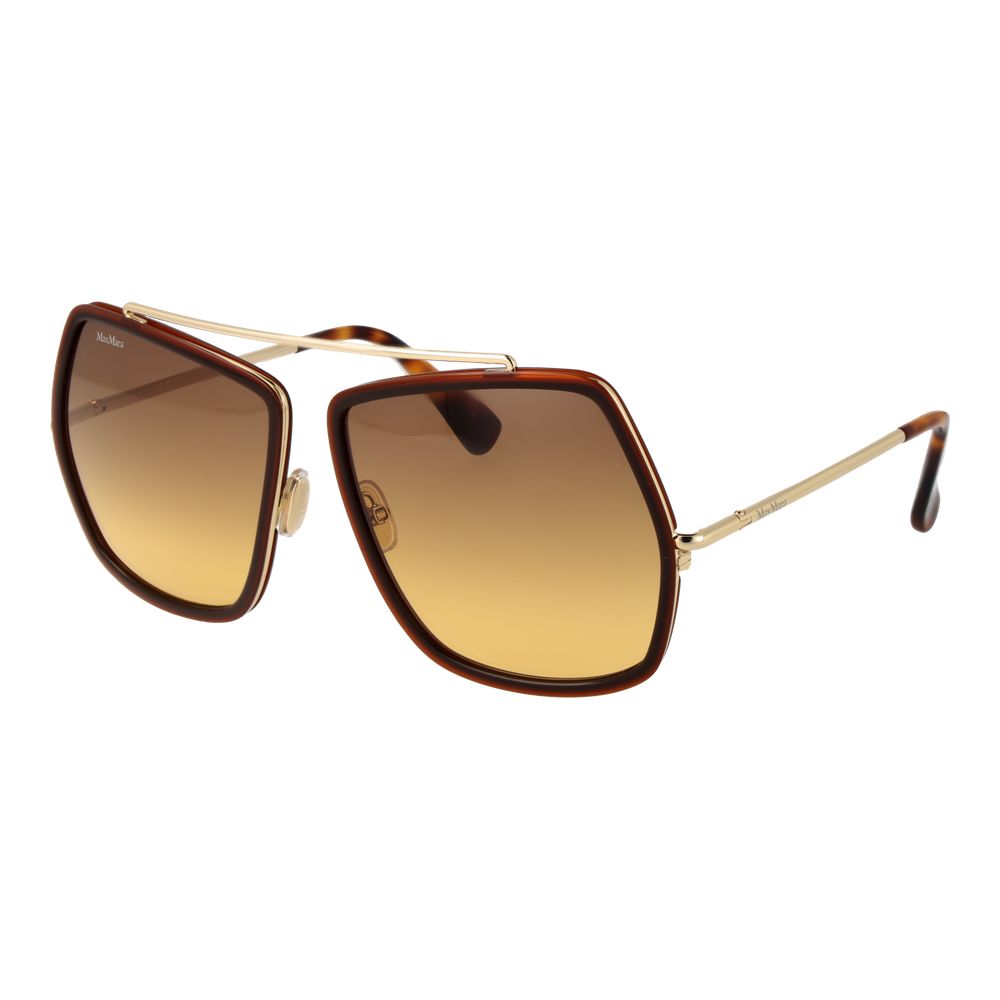 Brown Metal Sunglasses