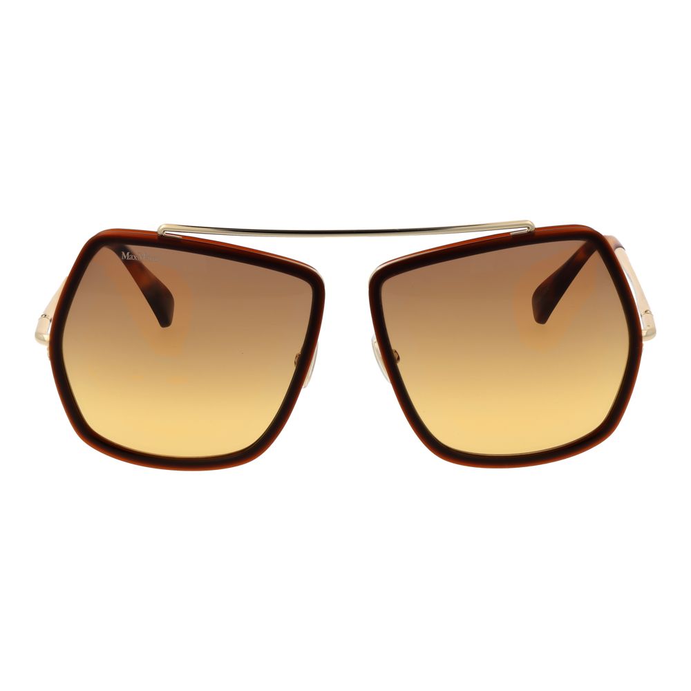 Brown Metal Sunglasses