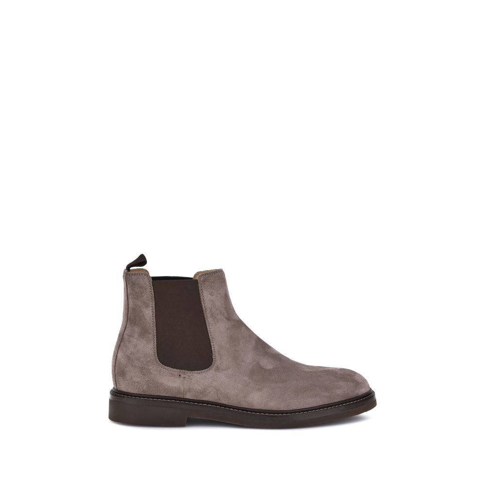Brown Calf Leather Bos Taurus Chelsea Boots