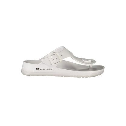 White Plastic Women Ciabatta