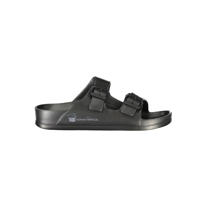 Black Plastic Mens Slipper