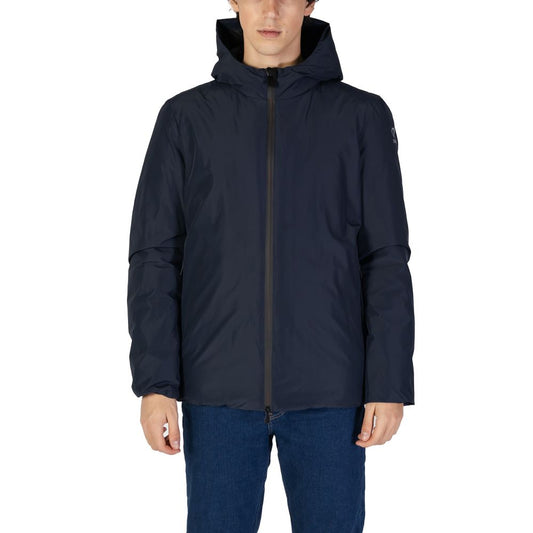 Blue Polyester Jackets & Coat