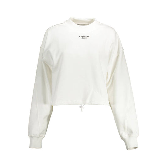 Bianco Cotton Woman Sweatshirt