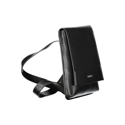 Nero Polyurethane Men Shoulder Bag