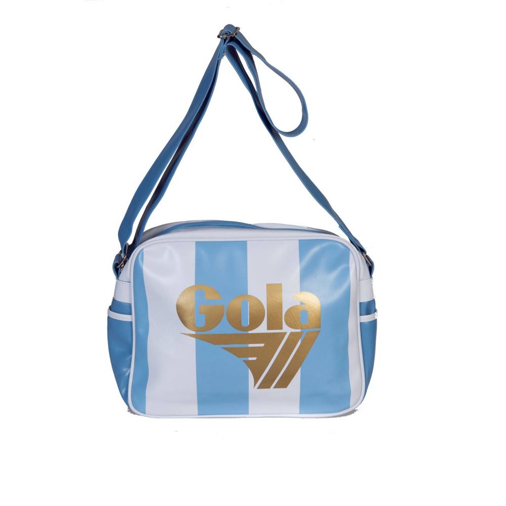 Blue Synthetic Handbag