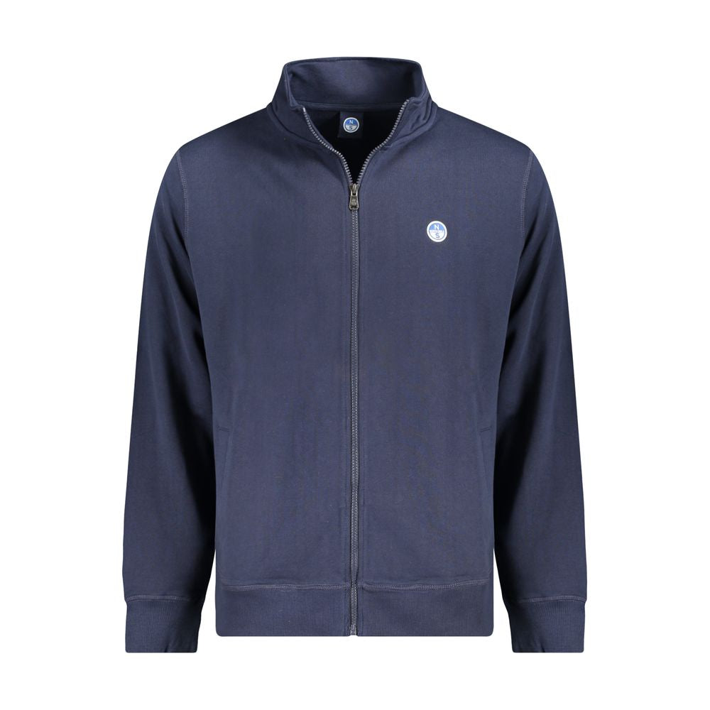 Blue Cotton Male Sweatshirt