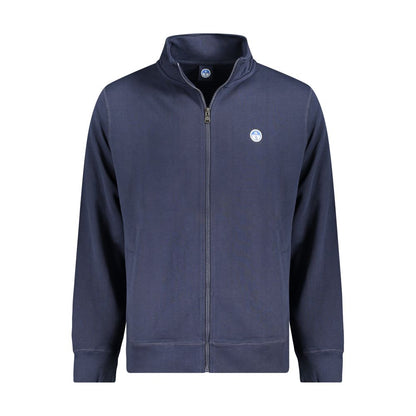 Blue Cotton Male Sweatshirt