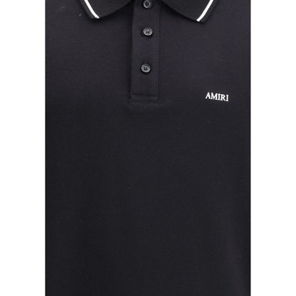 Black Cotton Polo T-Shirt