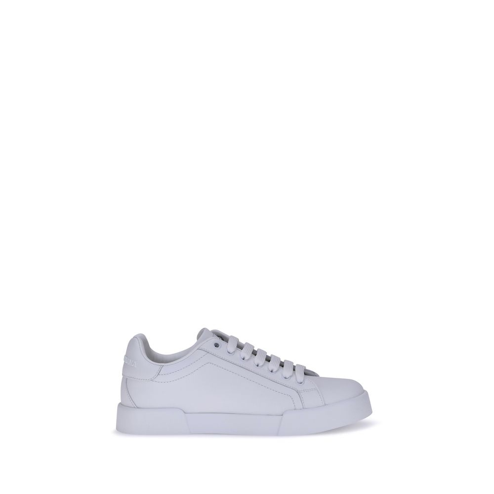 White Rubber Low Top Sneakers
