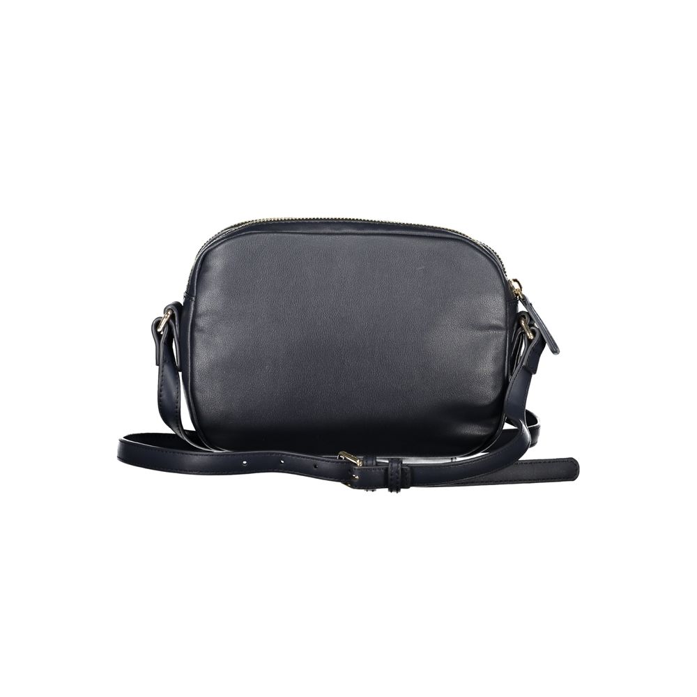 Blue Polyester Women Shoulder Bag