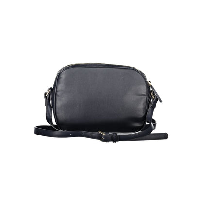 Blue Polyester Women Shoulder Bag