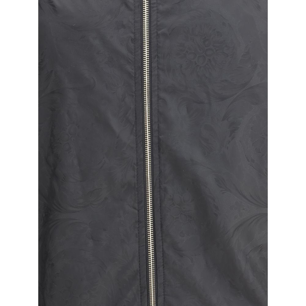 Black Polyester Shell Jacket