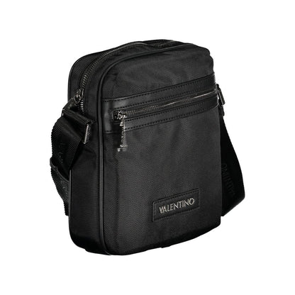 Black Fabric Men's Shoulder Bag