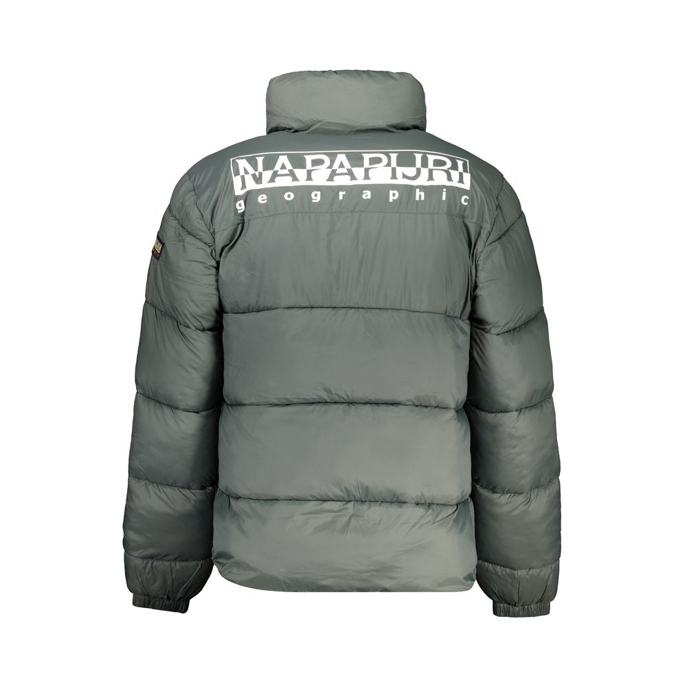 Green Polyamide Men Jacket