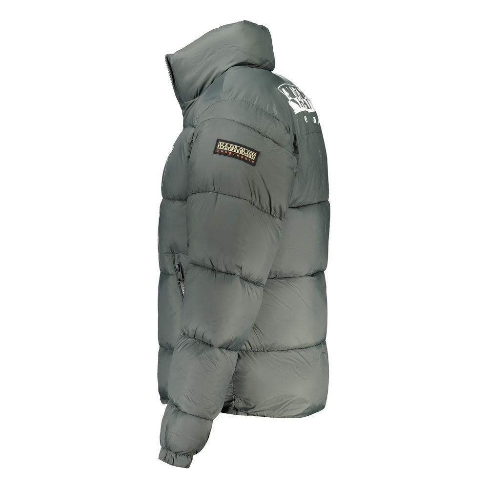 Green Polyamide Men Jacket