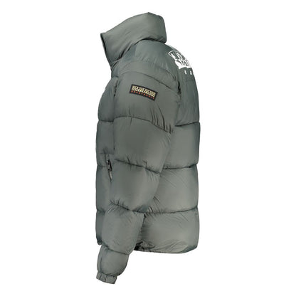 Green Polyamide Men Jacket