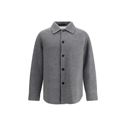 Gray Fleece Wool Coat