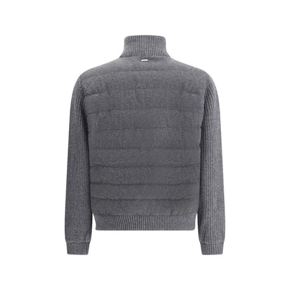 Gray Wool Bomber