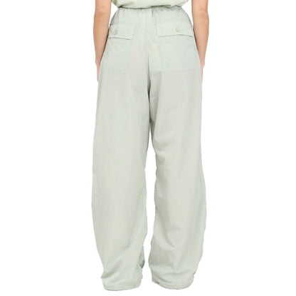 Green Nylon Women Trouser