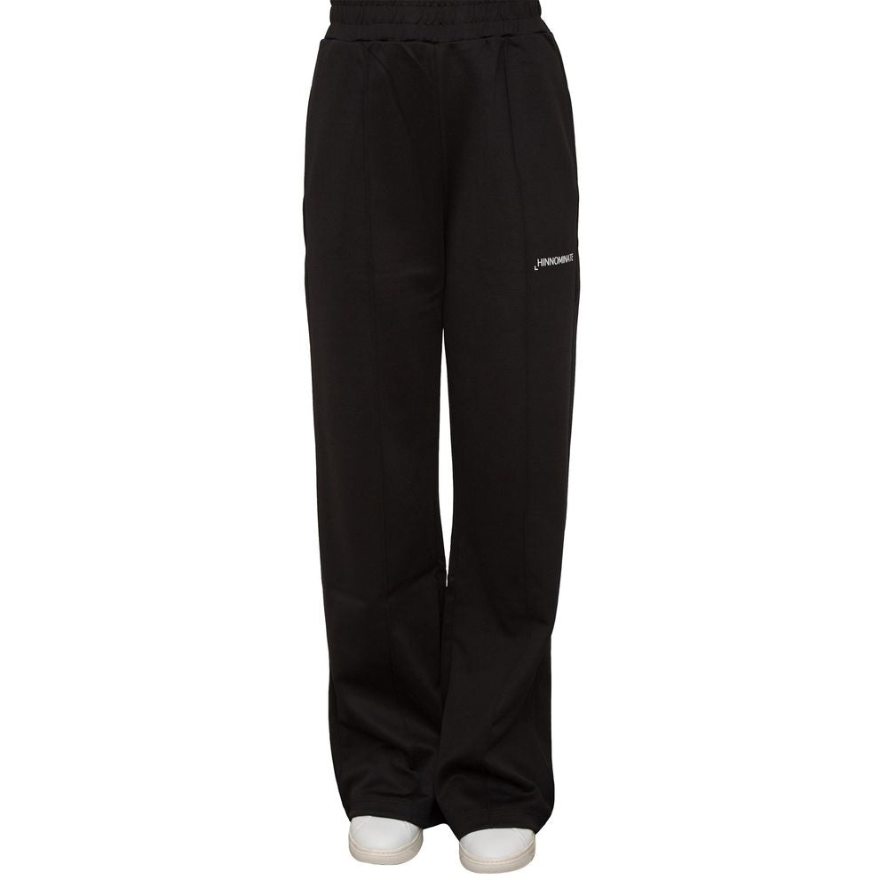 Black Polyester Women Trouser