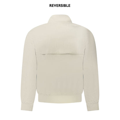 Beige Nylon Men Jacket