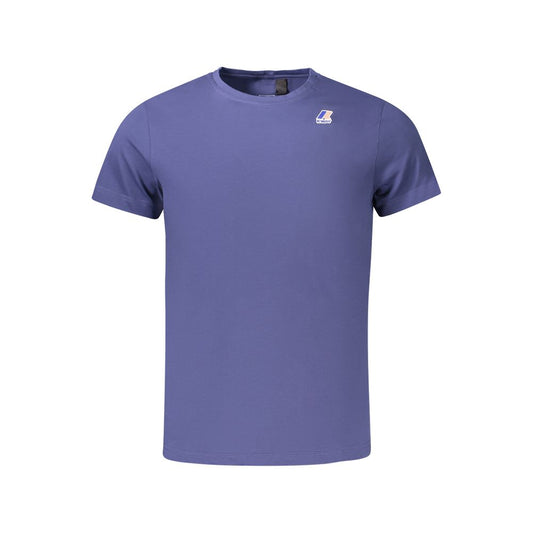Blue Cotton Men T-Shirt