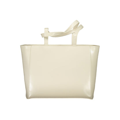 Beige Polyethylene Handbag