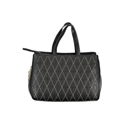 Nero Poliuretano Donna Bag with Adjustable and Removable Strap