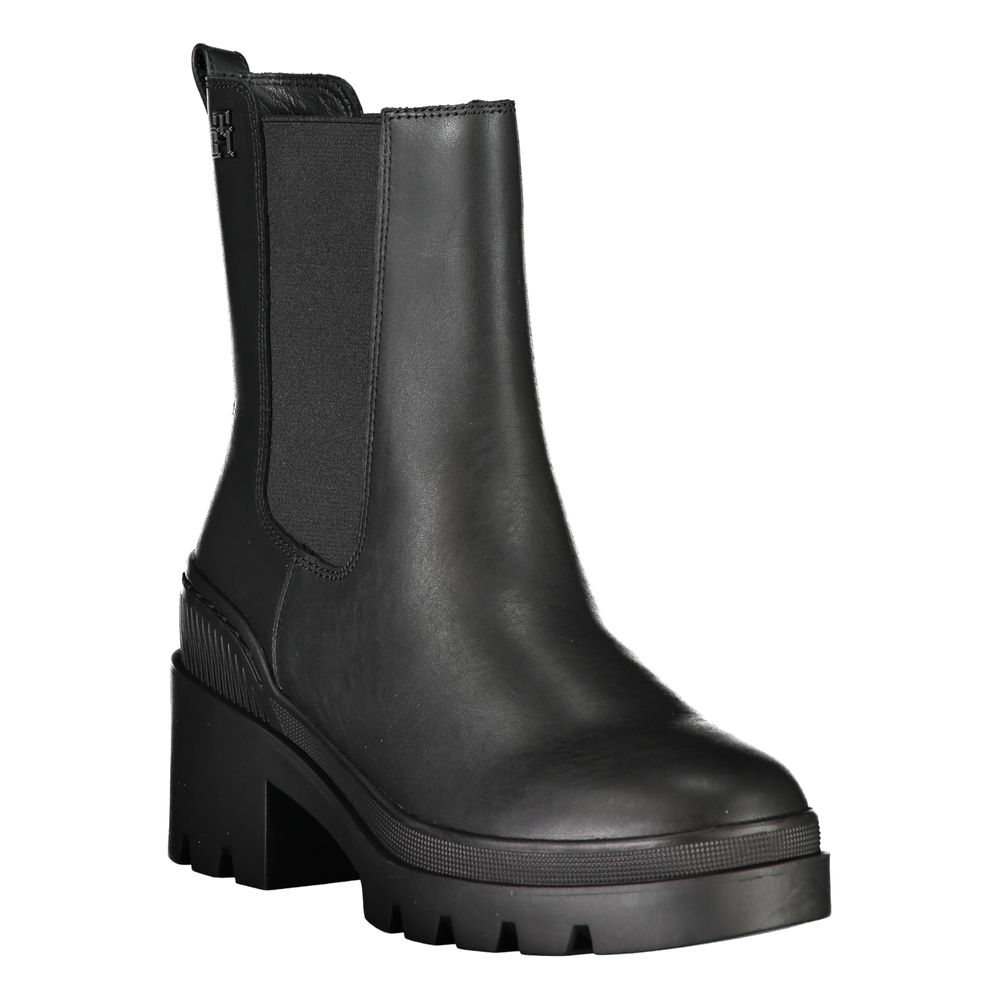 Black Leather Women's Boot