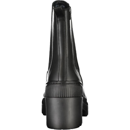 Black Leather Women's Boot