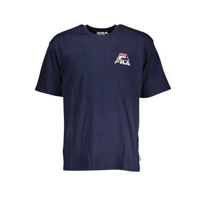 Blue Cotton Men's T-Shirt