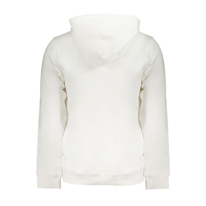 White Cotton Men's Sweatshirt Hoodie