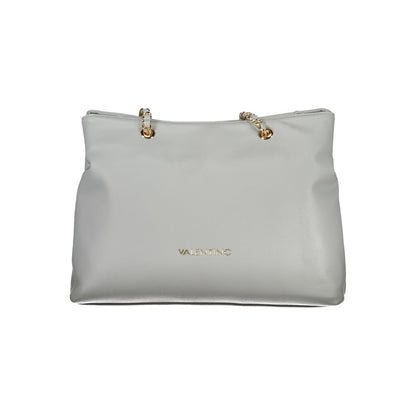 Gray Polyurethane Women Bag