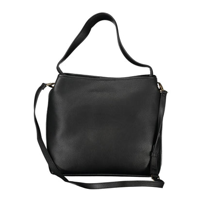 Black Polyurethane Women's Bag